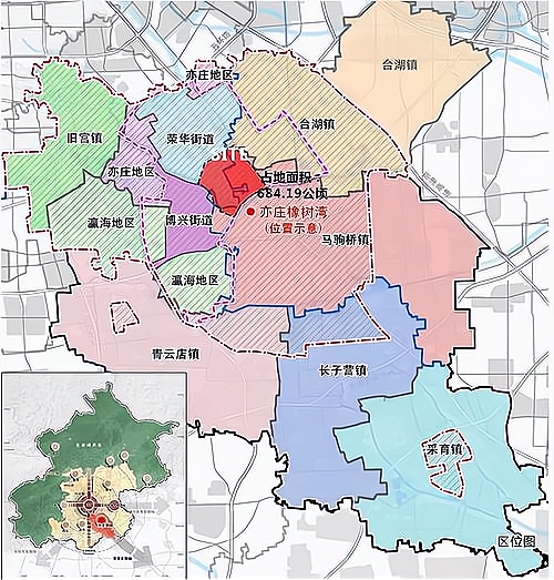 北京通州位置(地图)图片