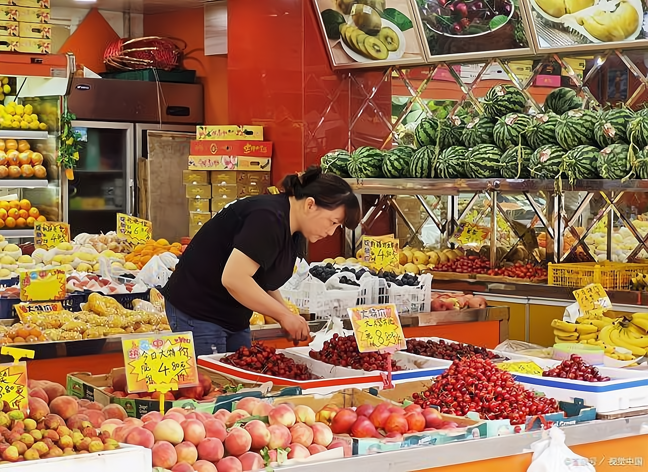 水果经营服务现场照片图片