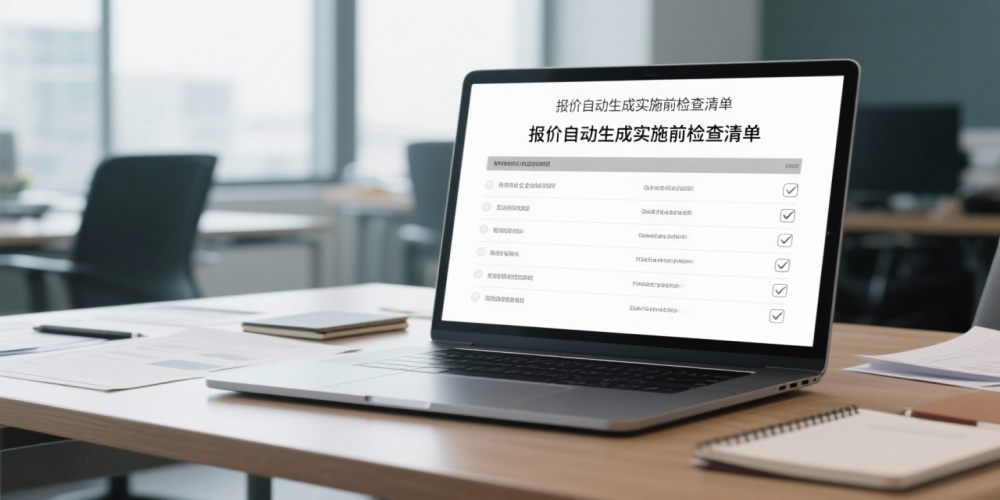 报价自动生成实施前的完整检查清单